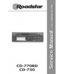 Сервисная инструкция Roadstar CD-750, CD-770RD