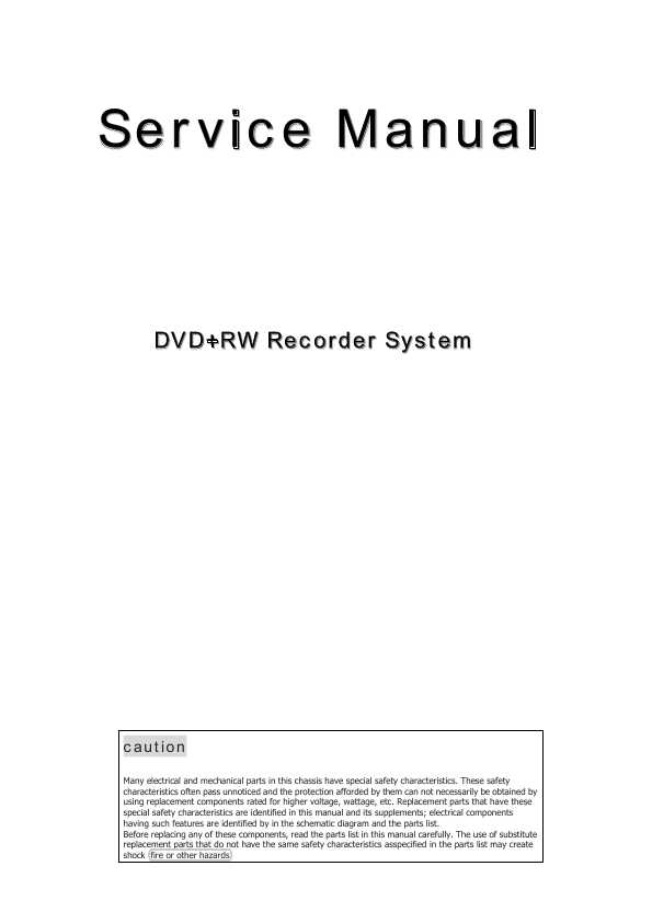 Сервисная инструкция Roadstar DVR-9100