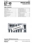 Сервисная инструкция Roland GT-10