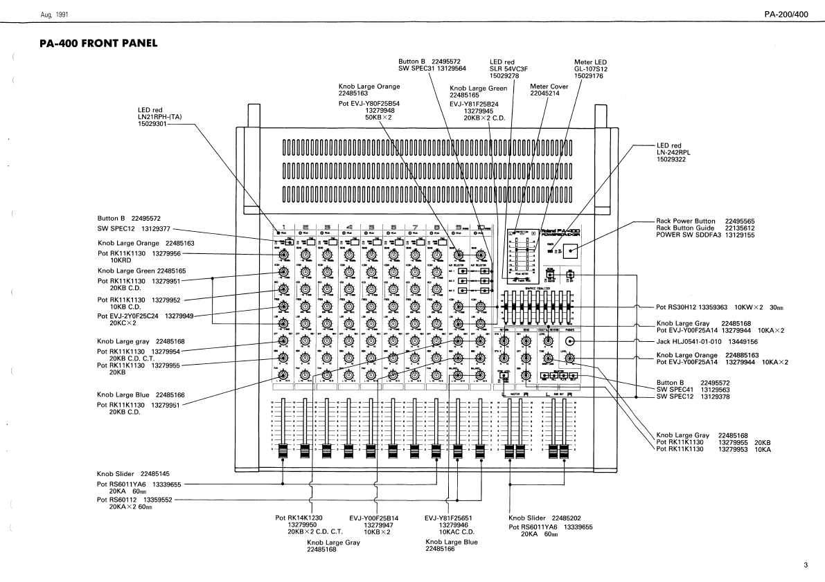 Сервисная инструкция Roland PA-200, PA-400