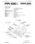 Сервисная инструкция Roland PR-100