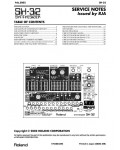 Сервисная инструкция Roland SH-32