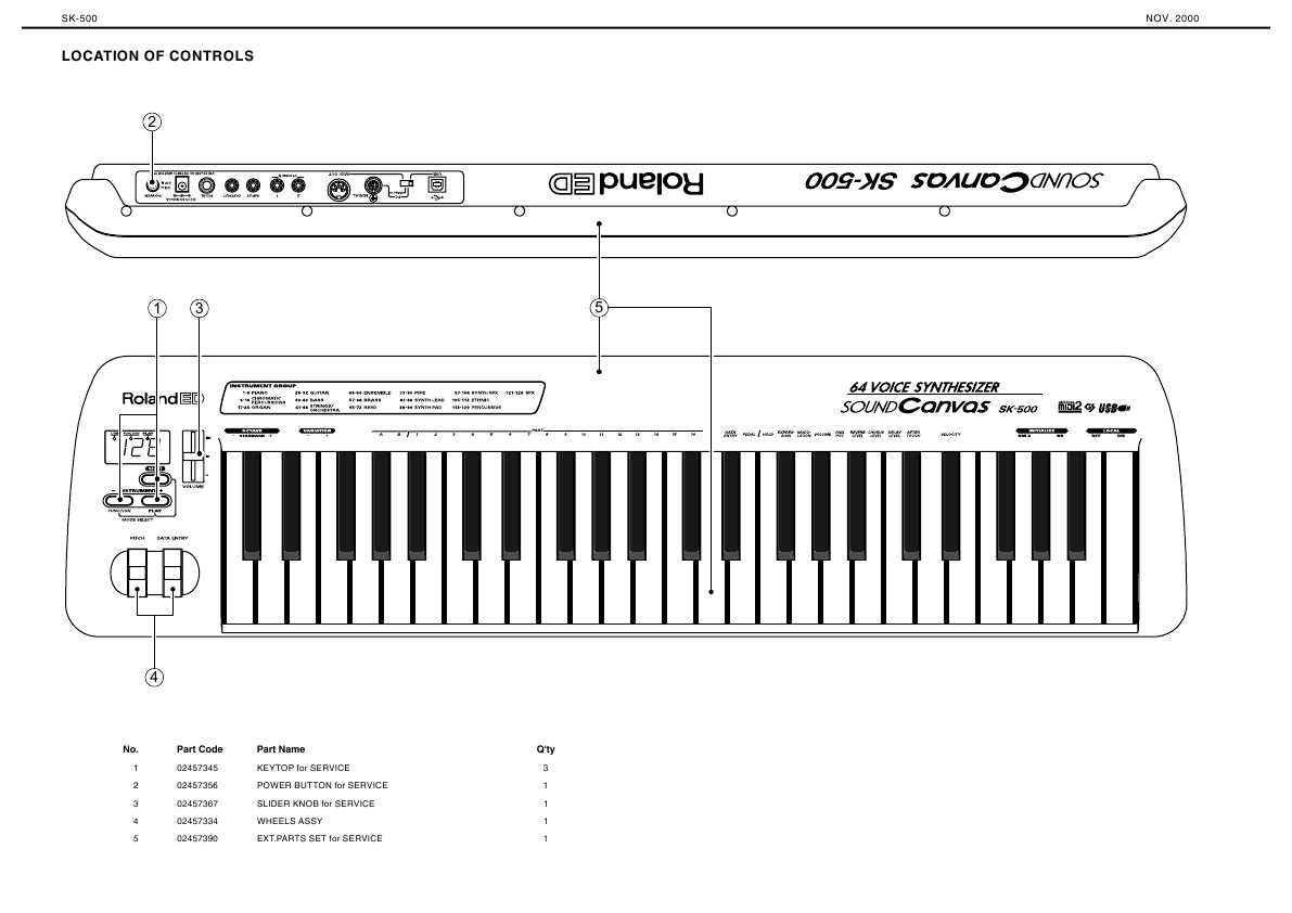 Сервисная инструкция Roland SK-500
