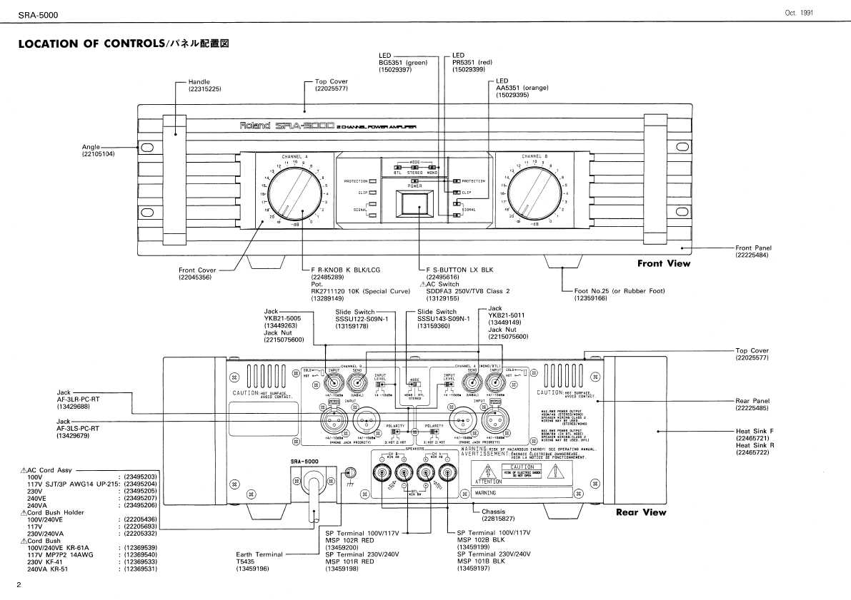 Сервисная инструкция Roland SRA-5000