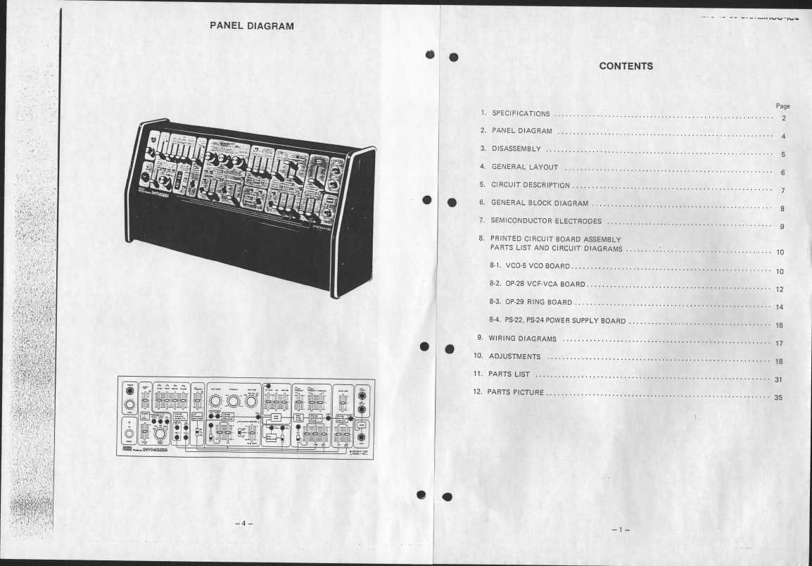 Сервисная инструкция Roland SYSTEM-100 102