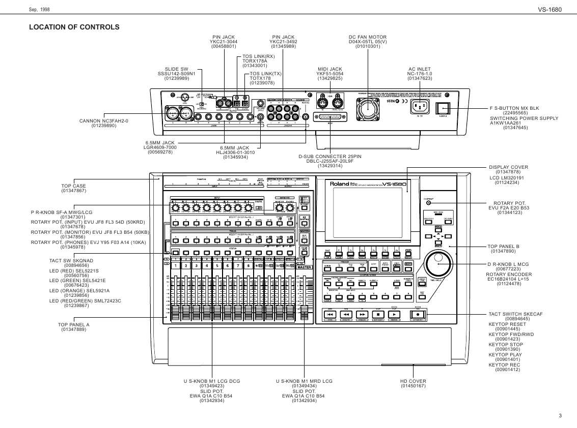 Сервисная инструкция Roland VS-1680