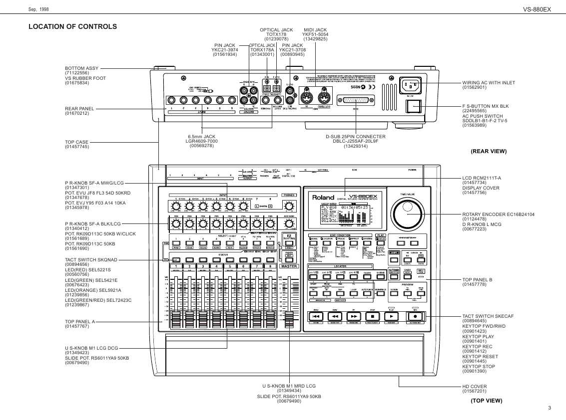 Сервисная инструкция Roland VS-880EX