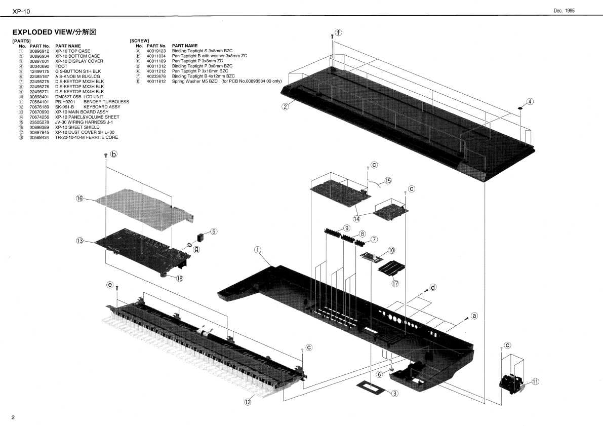 Сервисная инструкция Roland XP-10