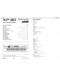 Сервисная инструкция Roland XP-30