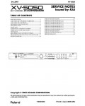 Сервисная инструкция Roland XV-5050