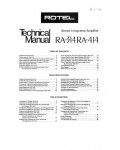 Сервисная инструкция Rotel RA-314
