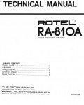 Сервисная инструкция Rotel RA-810A