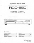 Сервисная инструкция Rotel RCD-850