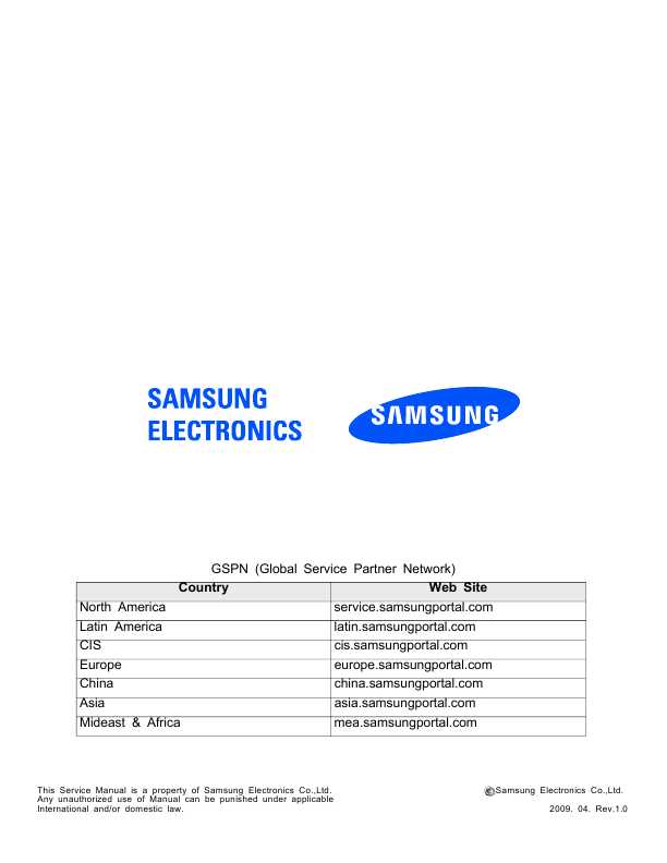Сервисная инструкция Samsung GT-S5230