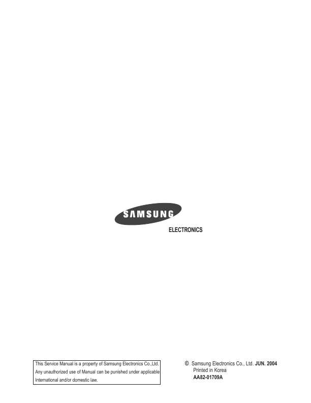 Сервисная инструкция Samsung HL-P5085W, HL-P5685W, L62B(N)