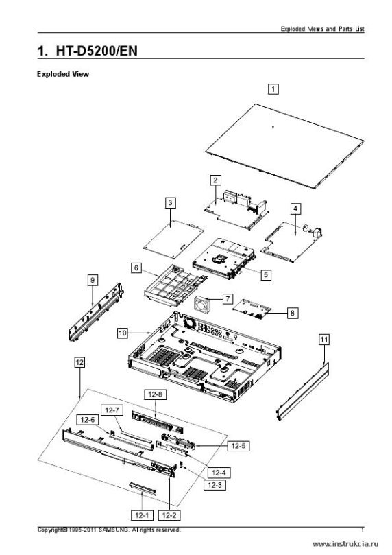 Сервисная инструкция SAMSUNG HT-D5200