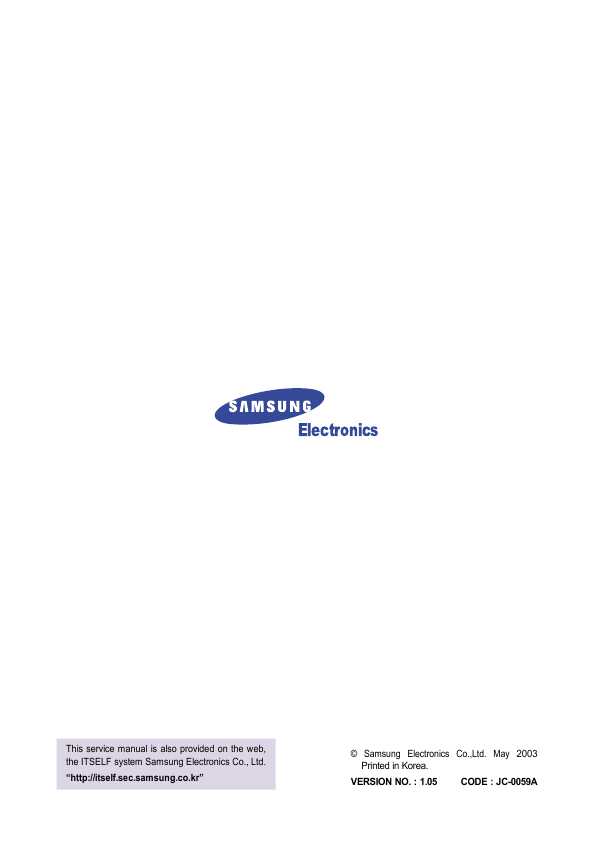 Сервисная инструкция Samsung SF-530, SF-531P, SF-550