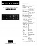 Сервисная инструкция Sansui AU-D11