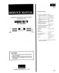 Сервисная инструкция Sansui RG-7X