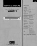 Сервисная инструкция Sansui T-5, T-7