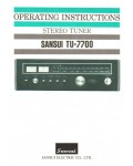 Сервисная инструкция Sansui TU-7700