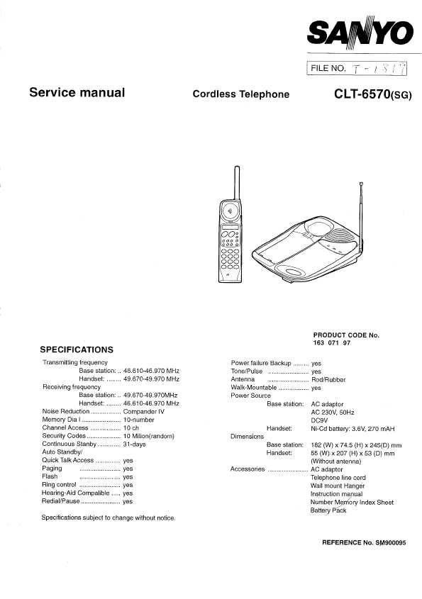 Сервисная инструкция Sanyo CLT-6570