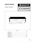 Сервисная инструкция Sanyo JCX-2900KR