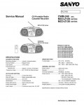 Сервисная инструкция Sanyo MDC-Z128, MDC-Z130, CWM-240
