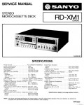 Сервисная инструкция SANYO RD-XM1