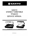 Сервисная инструкция SANYO TP-625