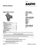 Сервисная инструкция Sanyo VPC-HD1