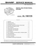 Сервисная инструкция Sharp AL-1661CS