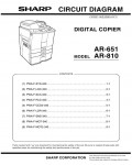 Сервисная инструкция Sharp AR-651, 810 CIRCUIT DIAGRAMS