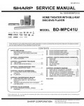 Сервисная инструкция Sharp BD-MPC41U