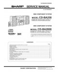 Сервисная инструкция Sharp CD-BA250, CD-BA2600