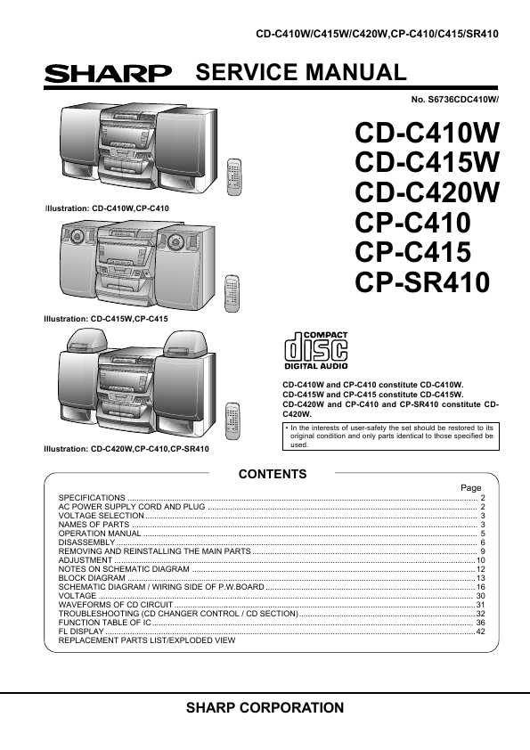 Sharp Cd-c410w    img-1