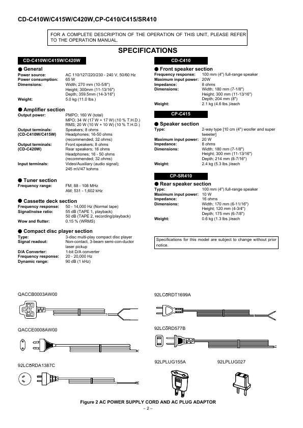 Sharp Cd-c410w    -  3