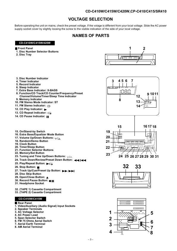 Sharp Cd-c410w    -  2