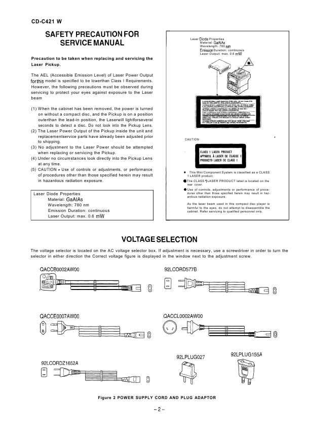 Сервисная инструкция Sharp CD-C421W