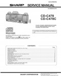 Сервисная инструкция Sharp CD-C478