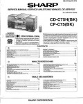 Сервисная инструкция Sharp CD-C75