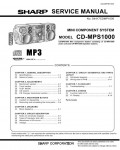 Сервисная инструкция Sharp CD-MPS1000