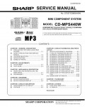 Сервисная инструкция Sharp CD-MPS440W