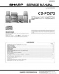 Сервисная инструкция Sharp CD-PC672