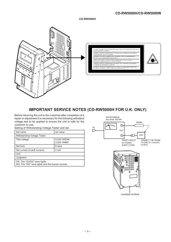 Сервисная инструкция Sharp CD-RW5000