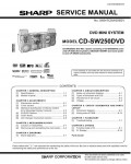 Сервисная инструкция Sharp CD-SW250DVD