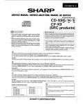 Сервисная инструкция Sharp CD-X9, CP-X9