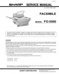 Сервисная инструкция Sharp FO-5500