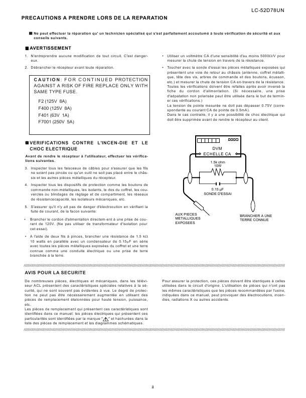 Сервисная инструкция Sharp LC-52D78UN