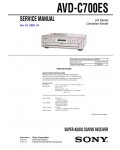 Сервисная инструкция Sony AVD-C700ES